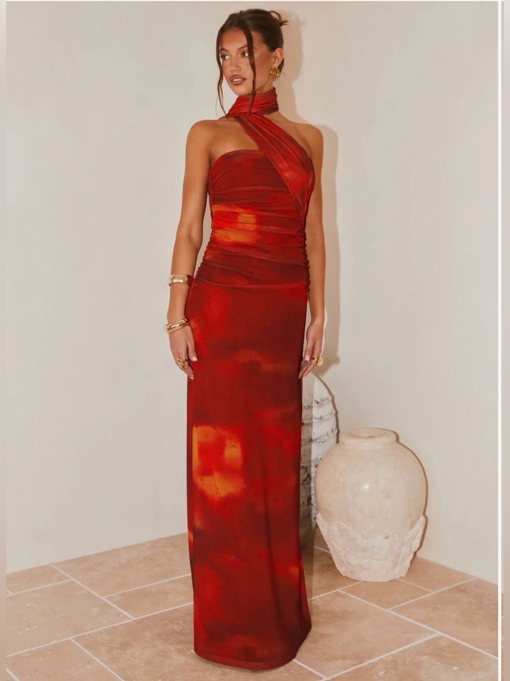 Peppermayo Songbird Maxi Dress Scarlet Blur